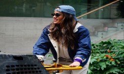 PARA PREVENIR RIESGOS, SERVICIOS URBANOS DE CUAUHTEMOC DERRIBA 4 ?RBOLES SECOS EN LA PLAZA RIO DE JANEIRO  