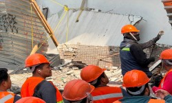 ATIENDE PROTECCION CIVIL DE CUAUHTEMOC CAIDA DE ESTRUCTURA EN INMUEBLE EN LA COLONIA DOCTORES