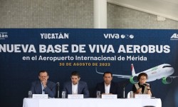 CELEBRAN GOBIERNO DE YUCATÁN Y VIVA AEROBUS LA ELECCIÓN DE MÉRIDA COMO NUEVA BASE OPERATIVA  